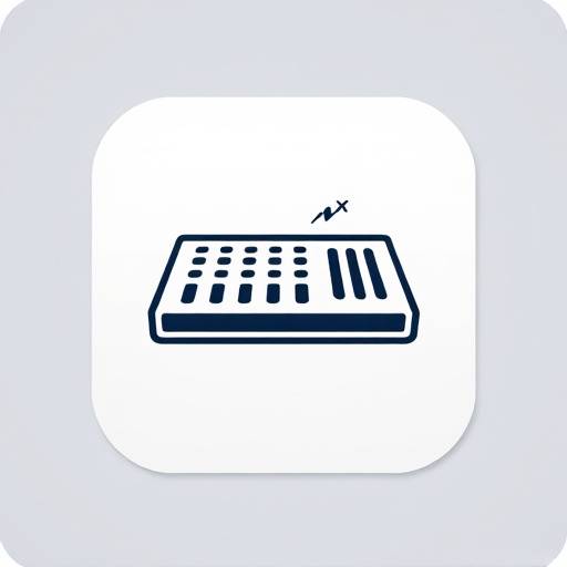 Icon wo en Synthesizer darstellt, Symbol für s'Sounddesign Modul.